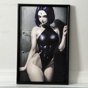 Teen Titans Raven Anime Art Poster